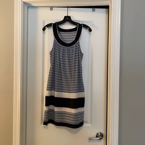 BCBG MaxAzria blue stripe dress